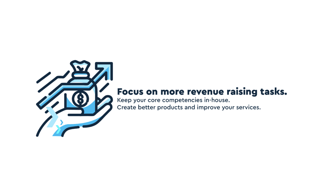 Outsource low impact and time sensitive business processes