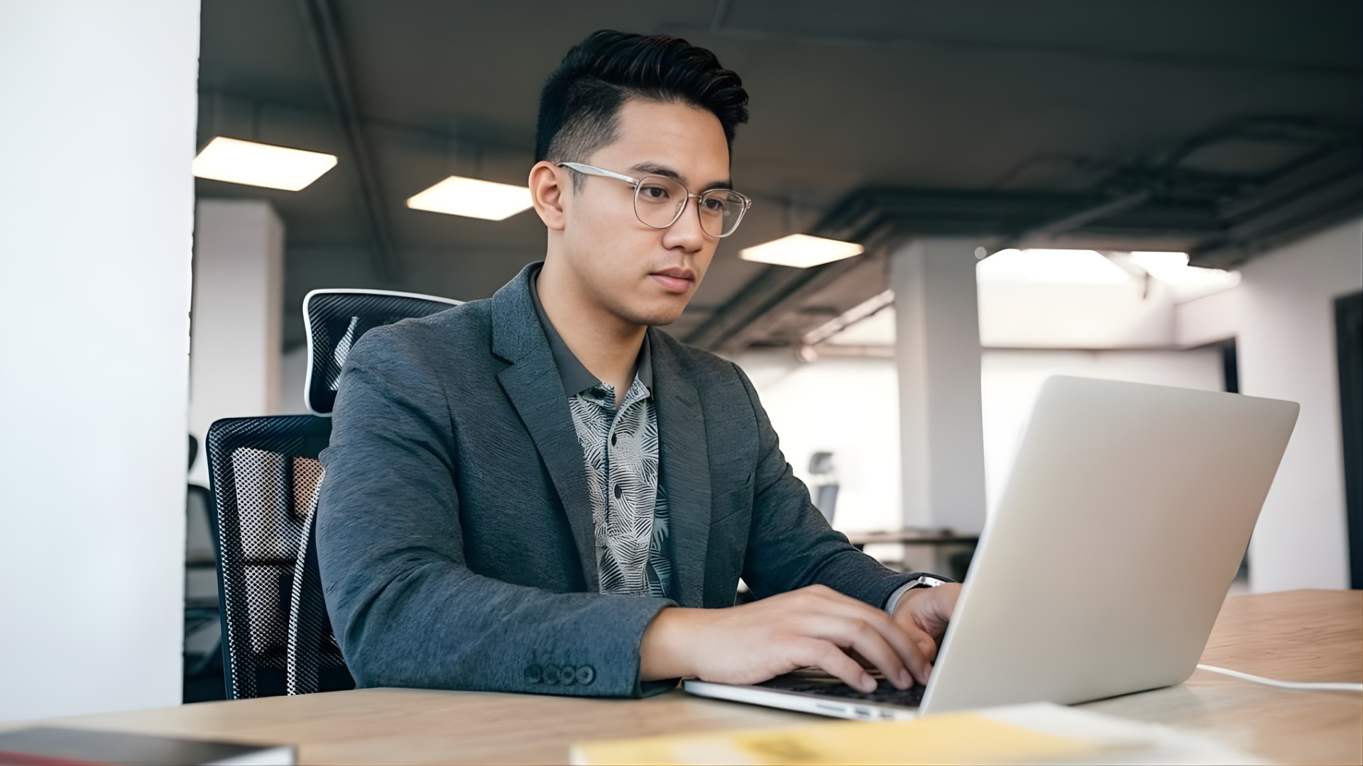 offshore salesforce developer checking data in a laptop